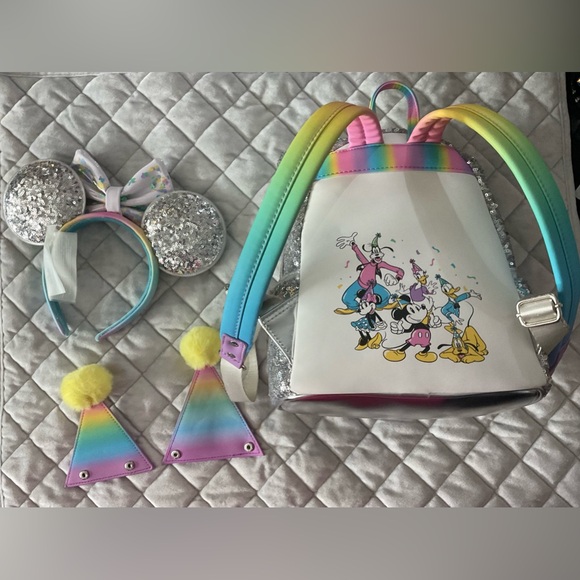 Loungefly mini backpack and ears - Picture 2 of 3